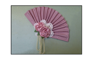 vintage handheld fan