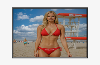 beautiful blonde lifeguard