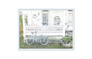 Bicycle Leaning on Porch