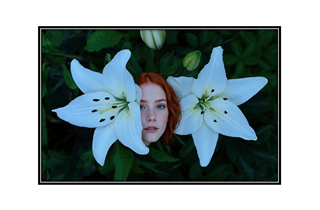 beautiful blue eyed redhead girl