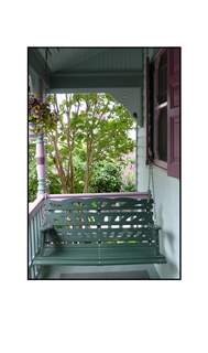 Hanging Swing Chair on Porch